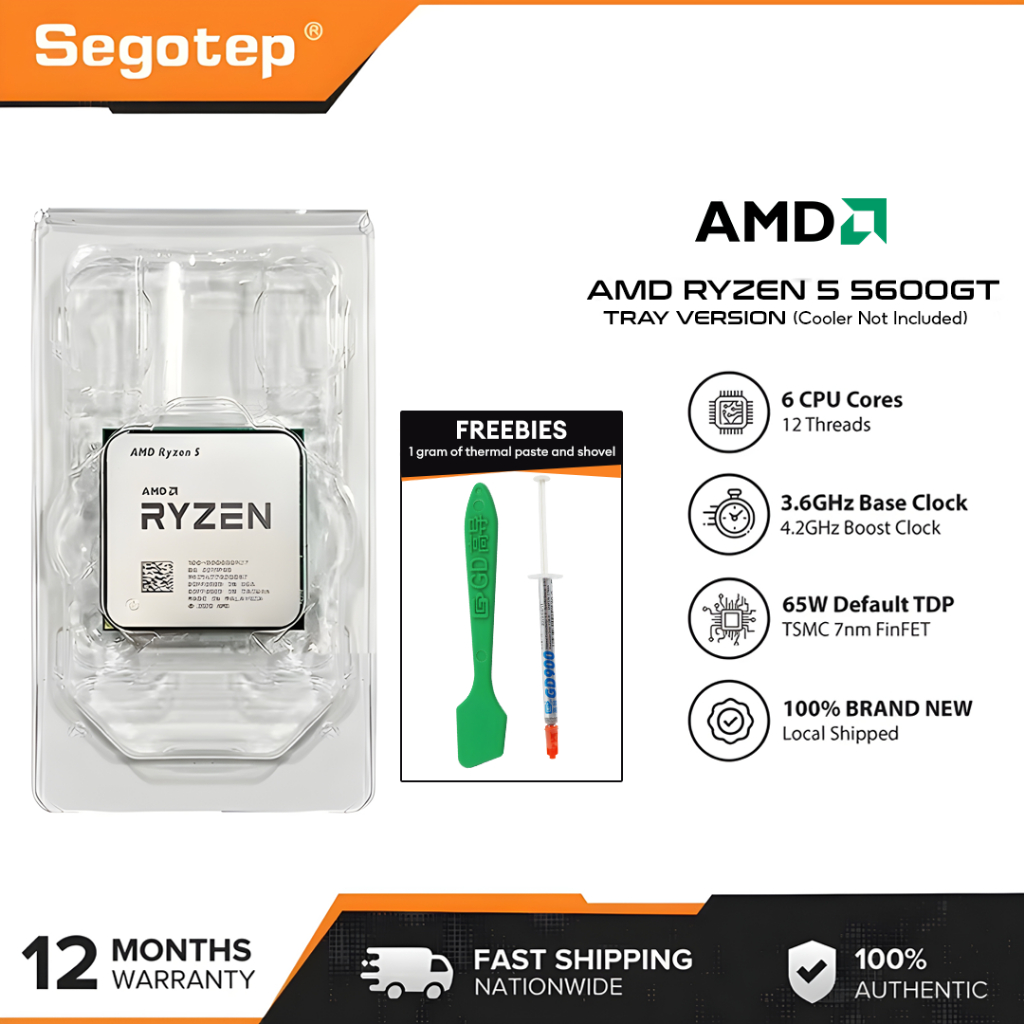 新品　AMD Ryzen 5 5600GT 動作保証 AMD Ryzen 5 5600GT Desktop Processor, 6 Cores Unlocked Box