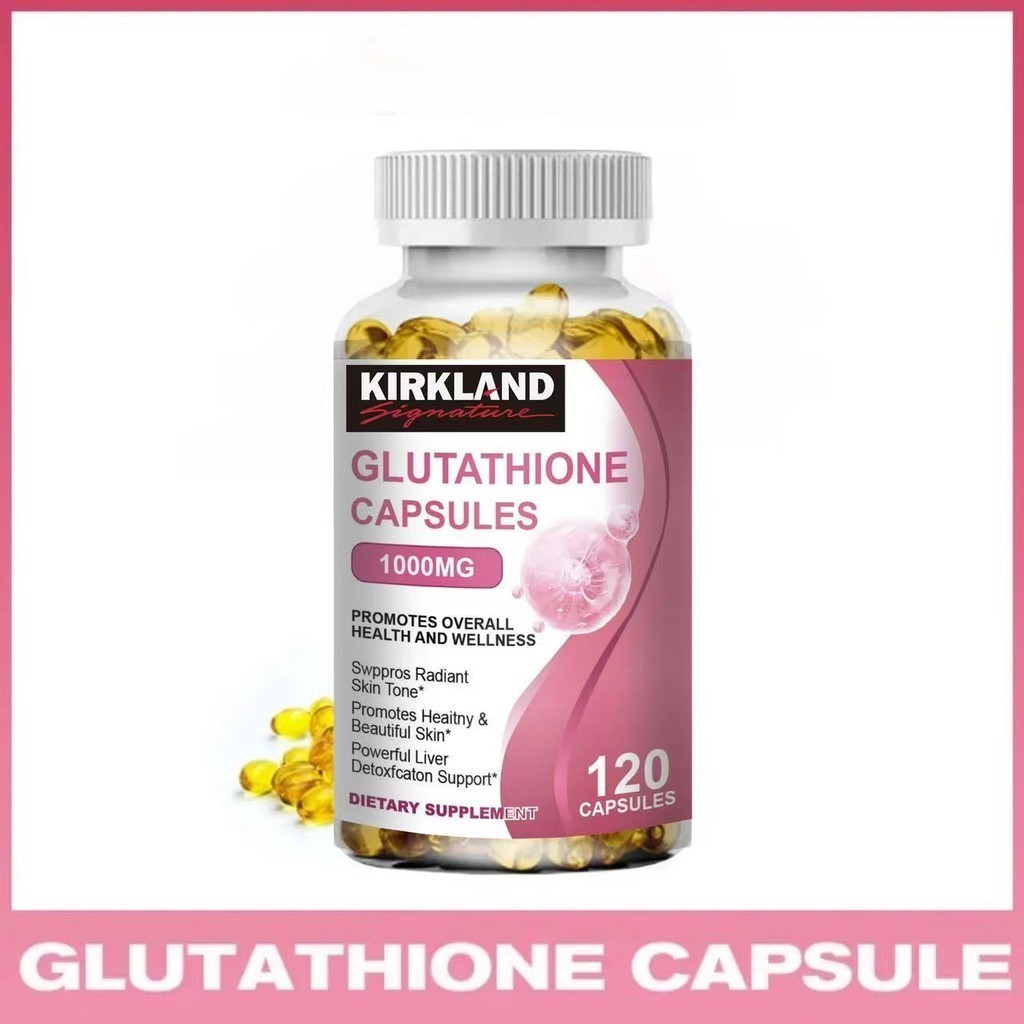 glutathione kirkland 1000mg 120 Caps | Whitening & Anti-Aging | Brighten Skin | Boost Immunity Kirkland Glutathione with Collagen |