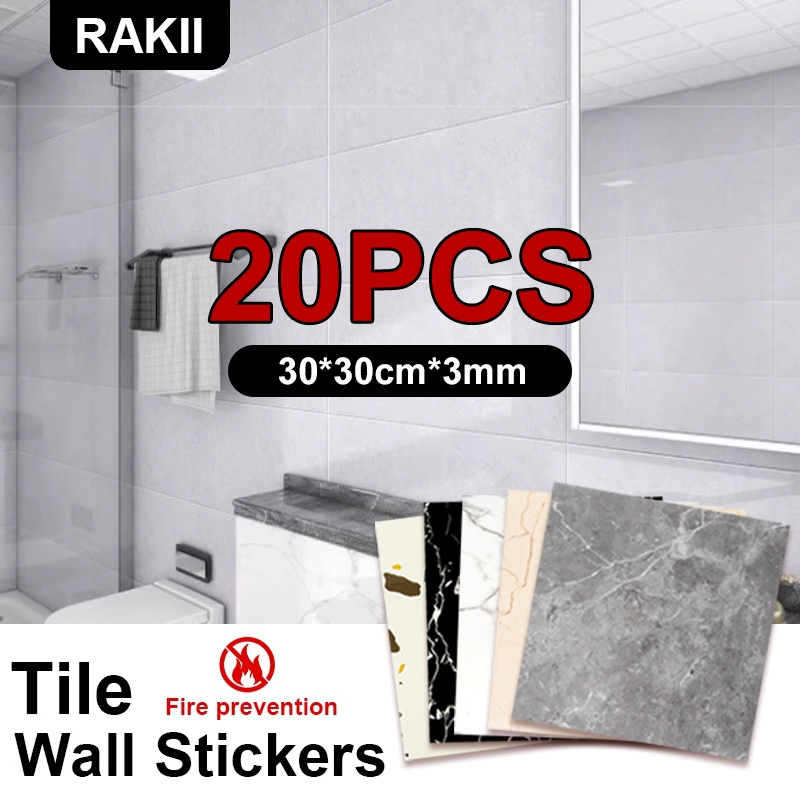 3D Marble Wallpaper Stickers 30×30cm Waterproof PVC Wall Stickers for ...