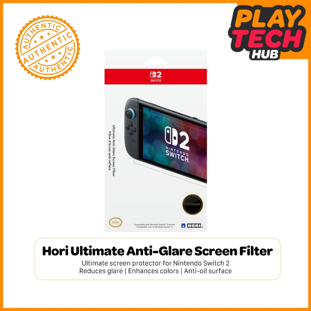Hori Ultimate Anti-Glare Screen Filter for Nintendo Switch 2 (NSX-058A ...