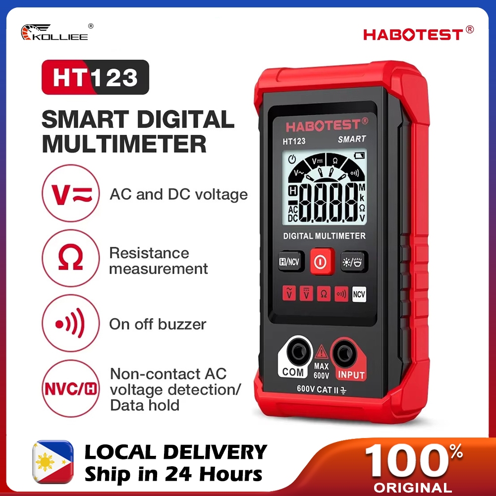 HT123 Digital Multimeter Multi Tester 600V AC/DC 4000 Counts High ...