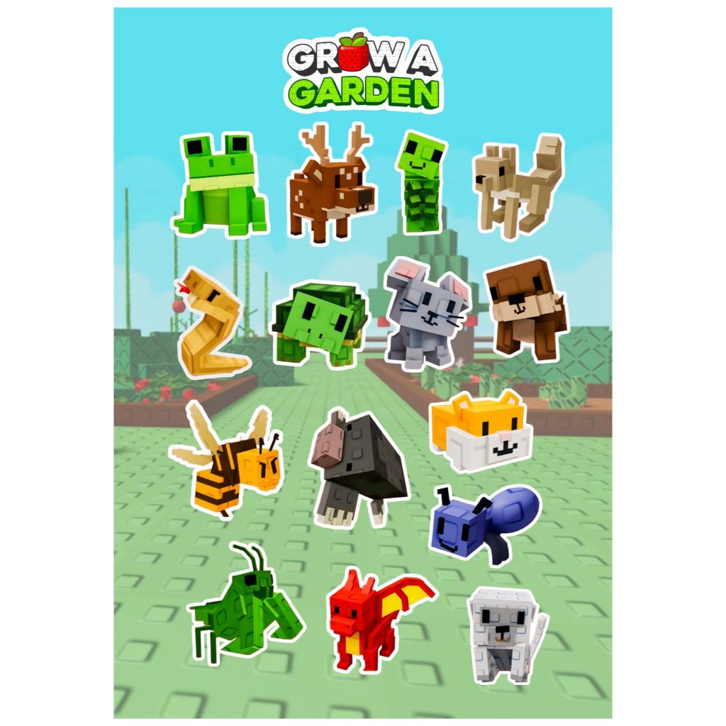 GROW A GARDEN STICKERS PERFECT FOR FOR NOTEBOOKS, TUMBLER ETC. | Shopee ...