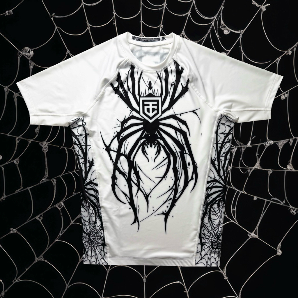 Spiderboy White Short Sleeve Rash Guard | Shopee Philippines