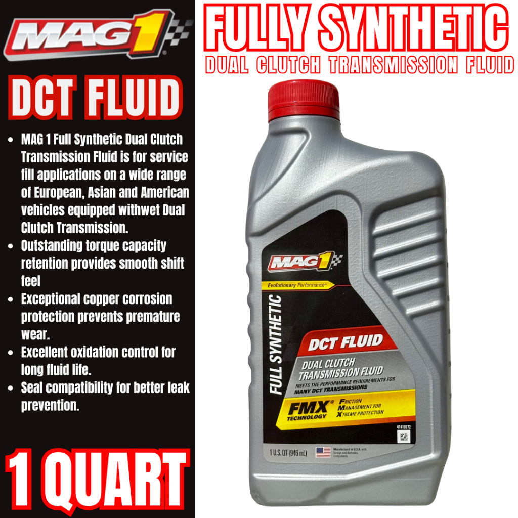 MAG1 DCT Fluid Fully Synthetic Dual Clutch Transmission Fluid 1 Quart ...