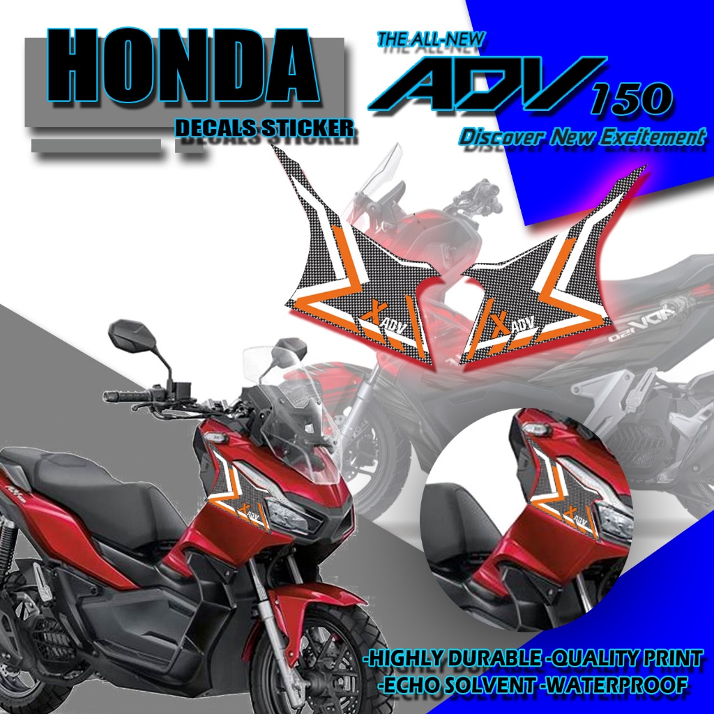 NEW SIDE STICKER FOR HONDA ADV 150 MOTORCYCLE/ HONDA ADV 150 NEW SIDE ...