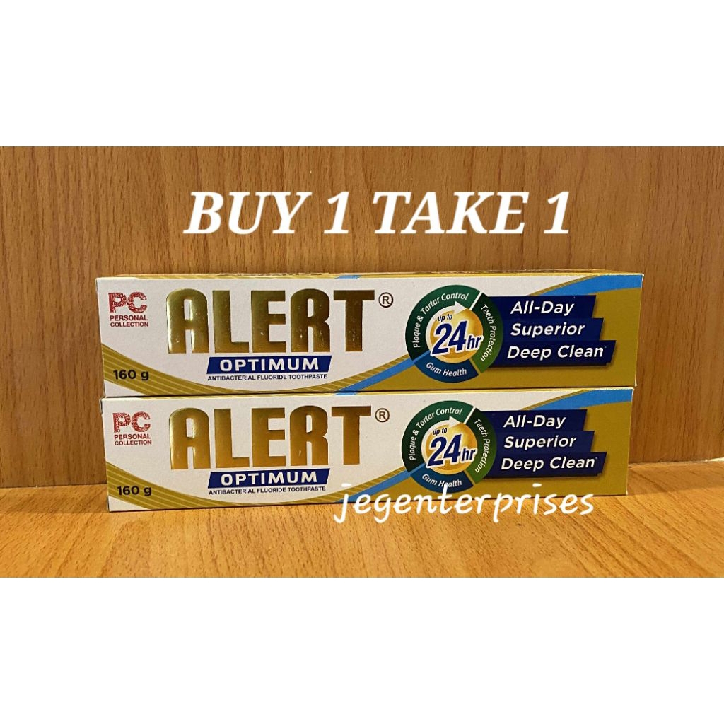 PC ALERT OPTIMUM TOOTHPASTE 160GMS BUY 1 TAKE 1 | Shopee Philippines