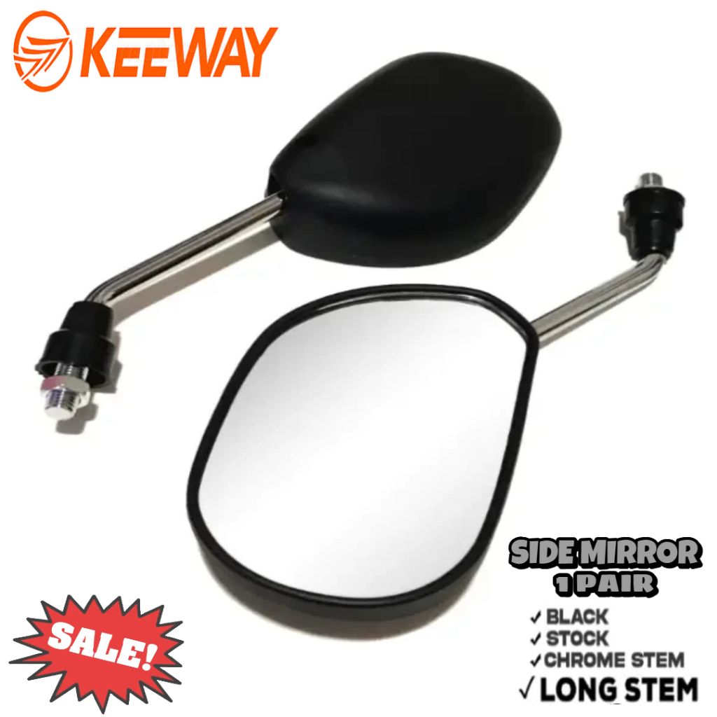 KEEWAY RCS-rcx 125 - SIDE MIRROR CHROME STEM | LONG STEM STOCK TYPE ...