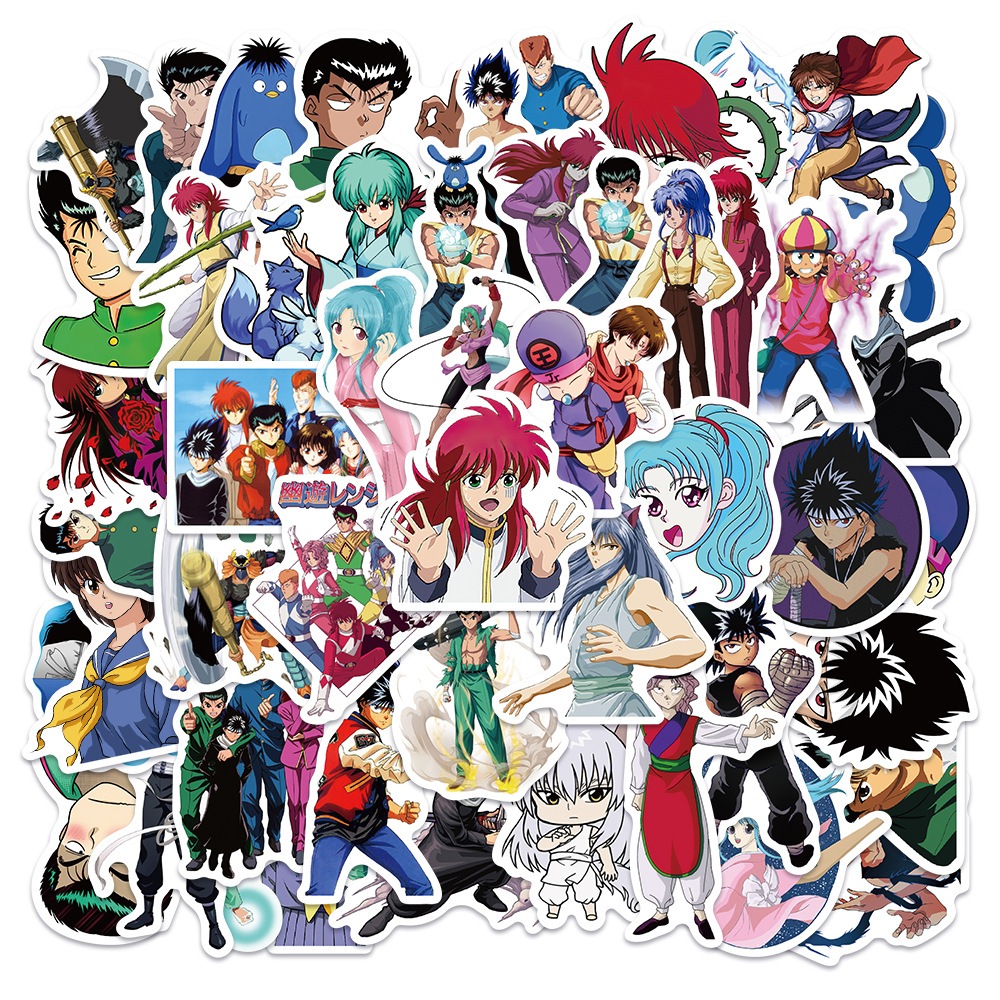 xs378-50 pcs YuYu Hakusho Graffiti Waterproof Sticker | Shopee Philippines