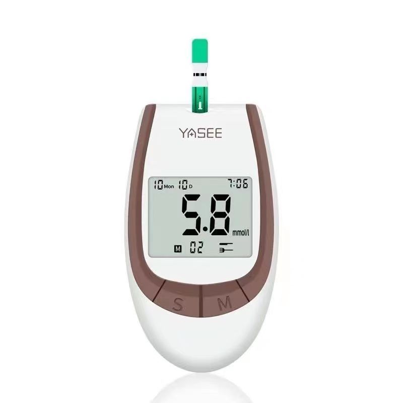 glucose meter complete set blood sugar monitoring kit 50 Strips lancet ...