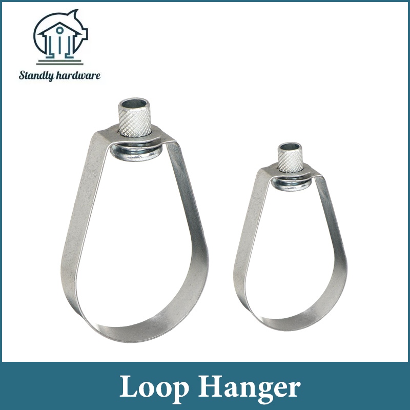 Galvanized Loop Hanger Pear Shaped Swivel Pipe Hanger Heavy Duty Clamp ...