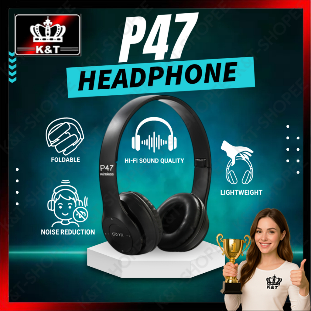 Wireless Headphone Boat P47 Headphones Price P4 [Good Quality