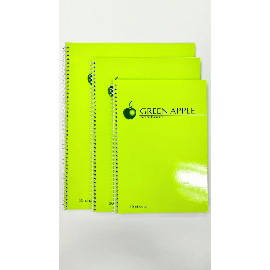 Green Apple Spiral Notebook for High School College University 50 80 ...