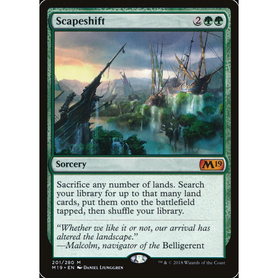 Scapeshift - Core Set 2019 (M19) Green Mtg Foil | Shopee Philippines