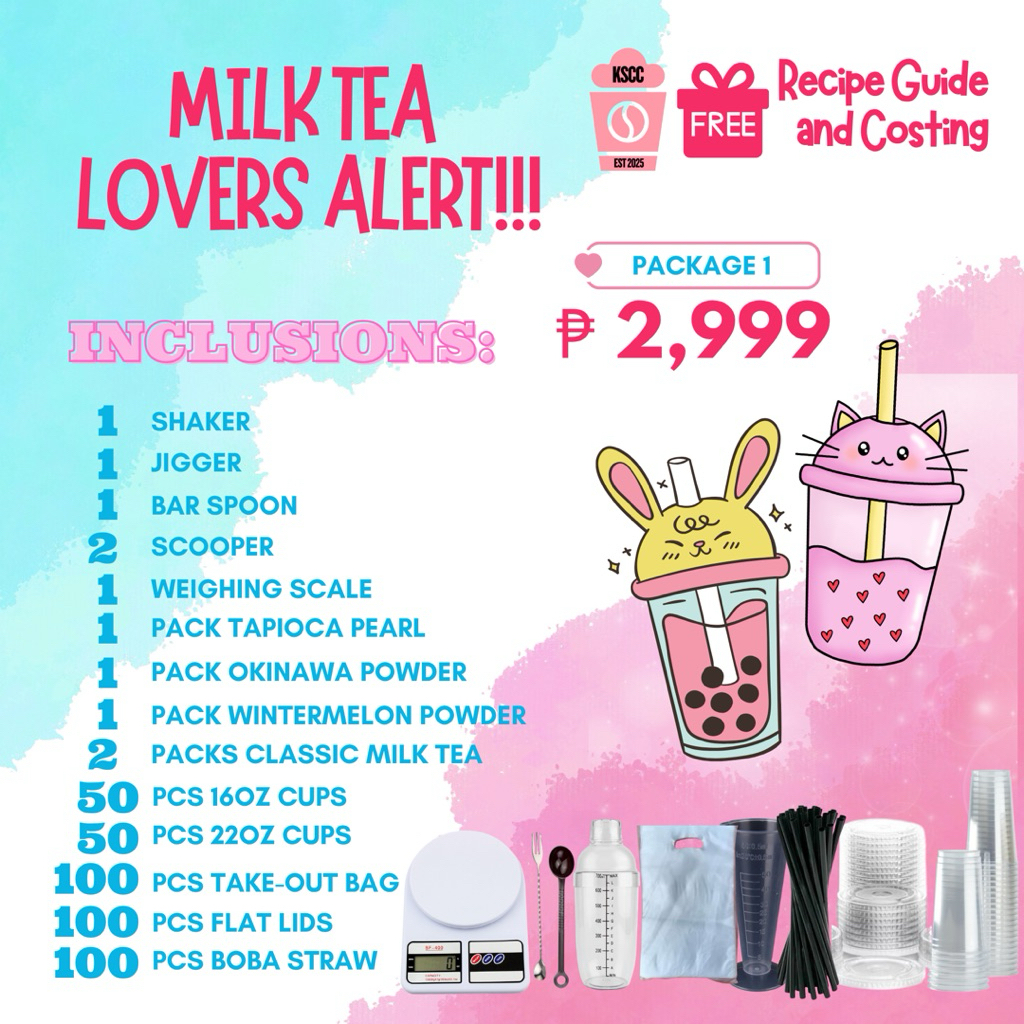 Milktea Business Package 1,2,3 | Shopee Philippines