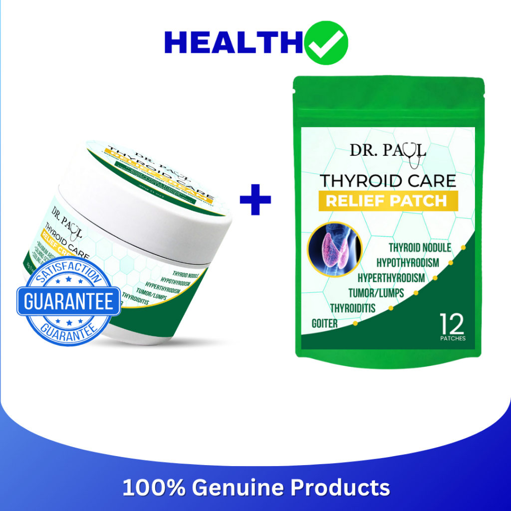 Dr. Paul Thyroid Relief Cream 30g + 12 Pcs Thyroid Patch | Fast Relief ...