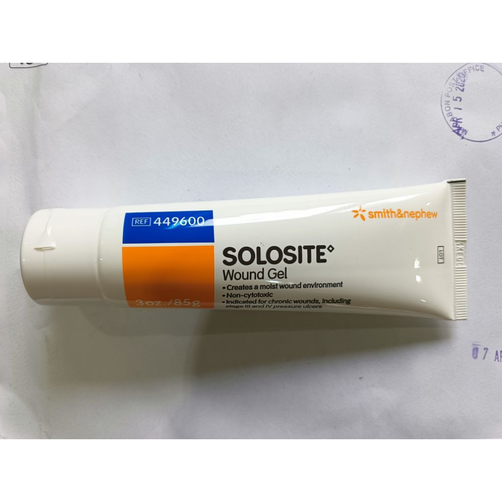 Solosite Wound Gel 3oz/85g Tube (US Import) COD Orders Maximum of 3 ...