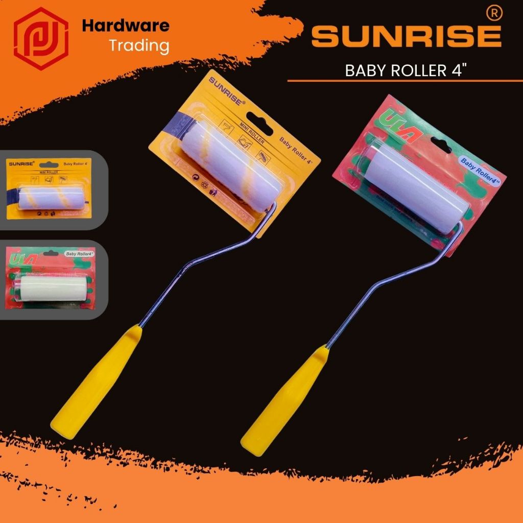 SUNRISE BABY ROLLER 4' MINI PAINT ROLLER HIGH QUALITY-bfl | Shopee ...