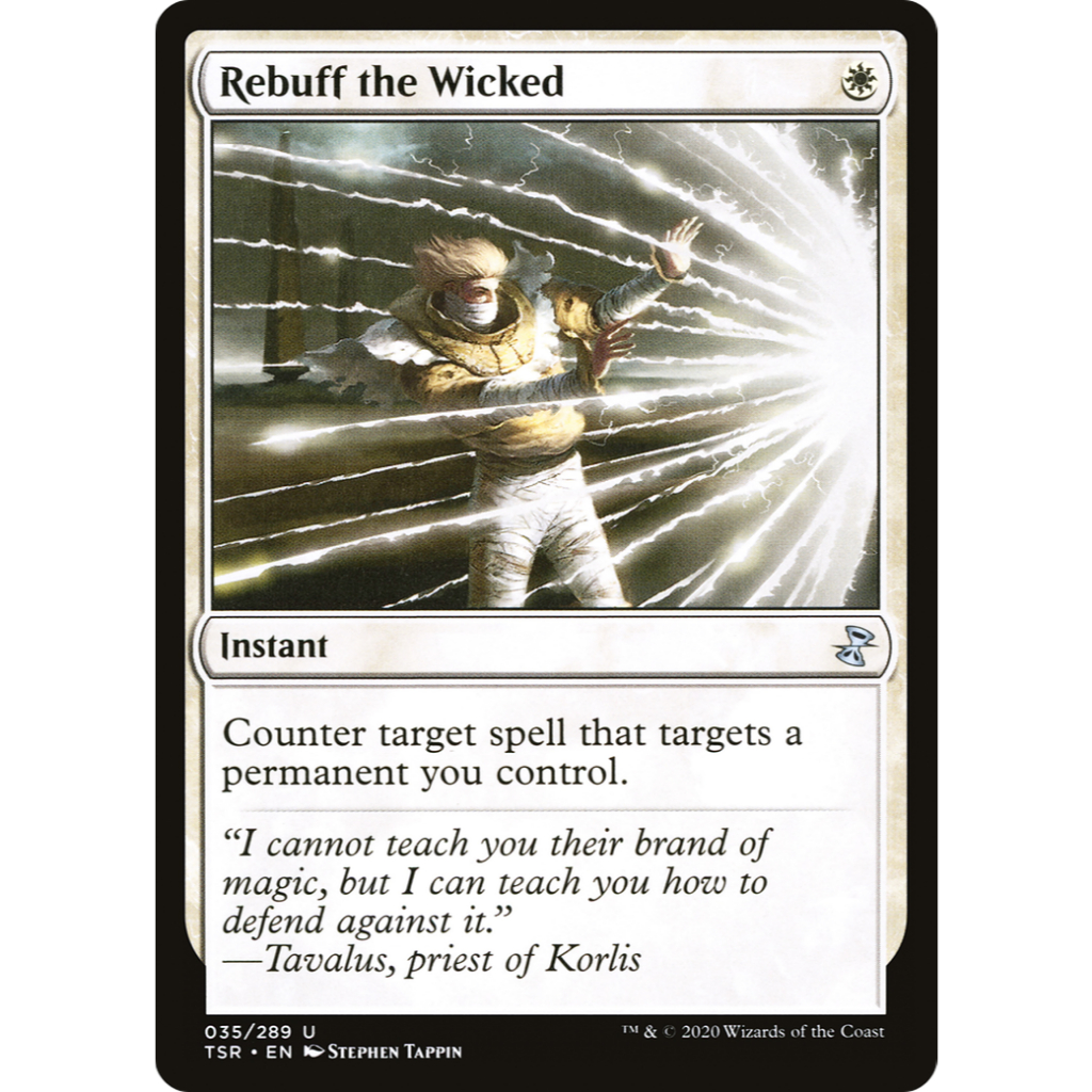 Rebuff the Wicked Highly Rated Proxy (Sticker is already put on Card ...