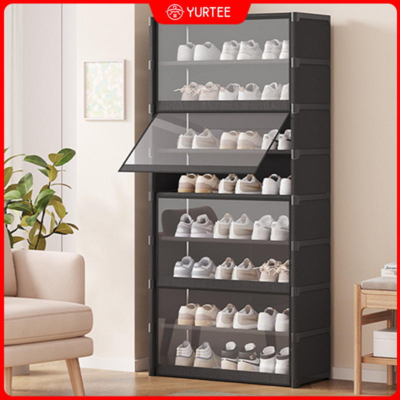 Multi-Layer DustProof Shoe Cabinet Foldable Shoe Storage Rack Organizer ...