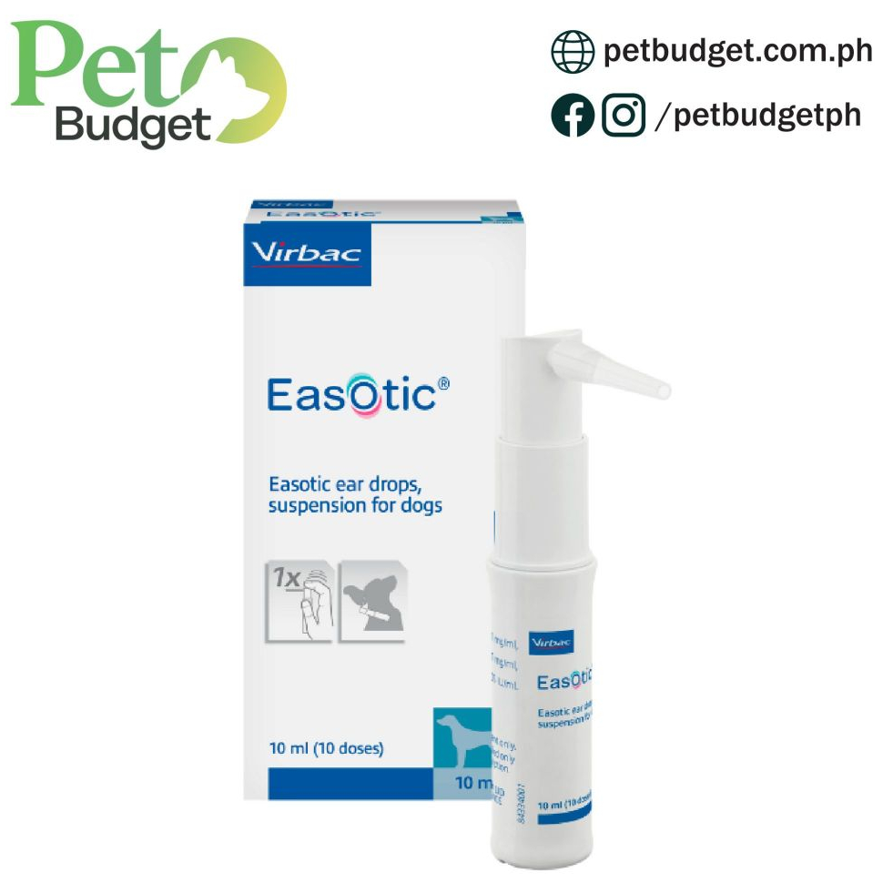 Virbac Easotic Ear Drops Suspension For Dogs 10ml I EXP: 02/2026