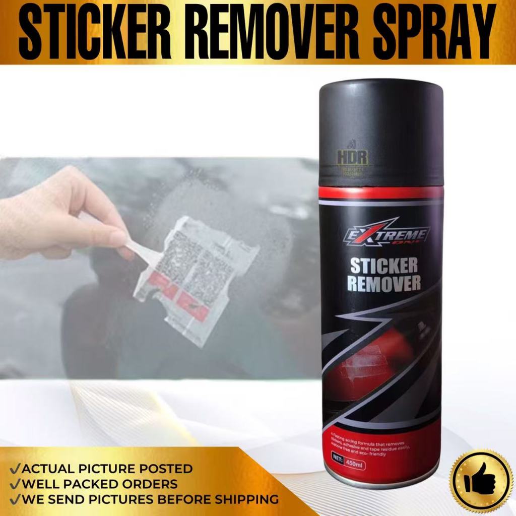 HDR EXTREME ONE STICKER REMOVER SPRAY WITH SCRAPPER (450ML) | Shopee ...