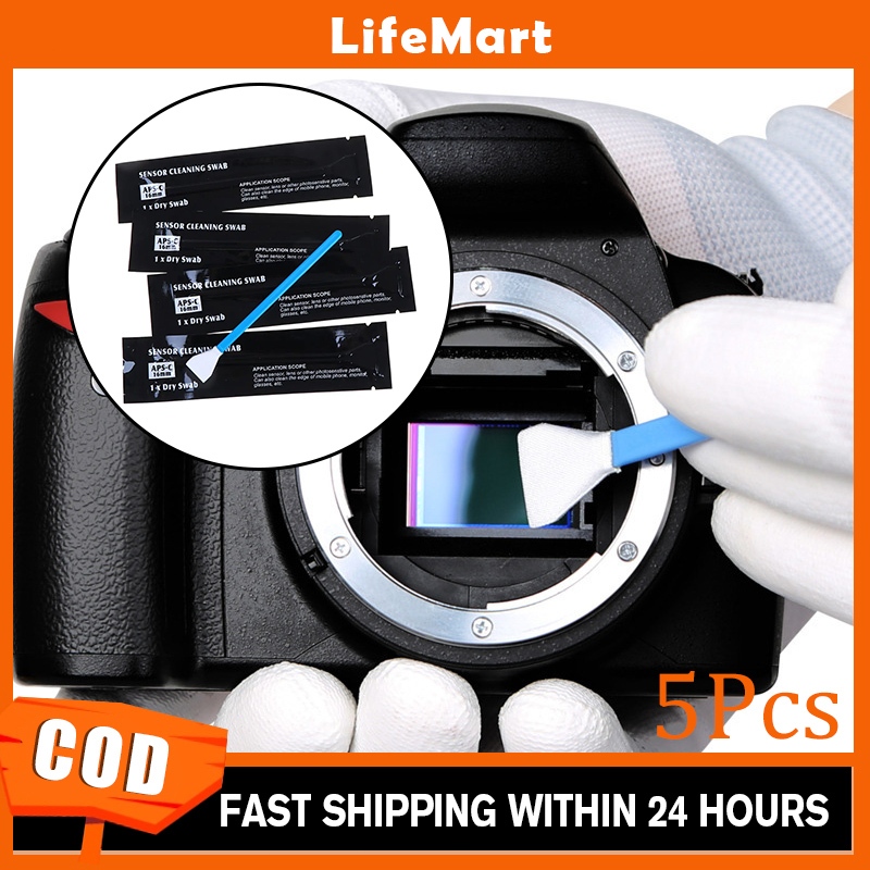 5Pcs Digital Camera Cleaning Kit Swabs For Mirrorless DSLR APS-C Sensor ...