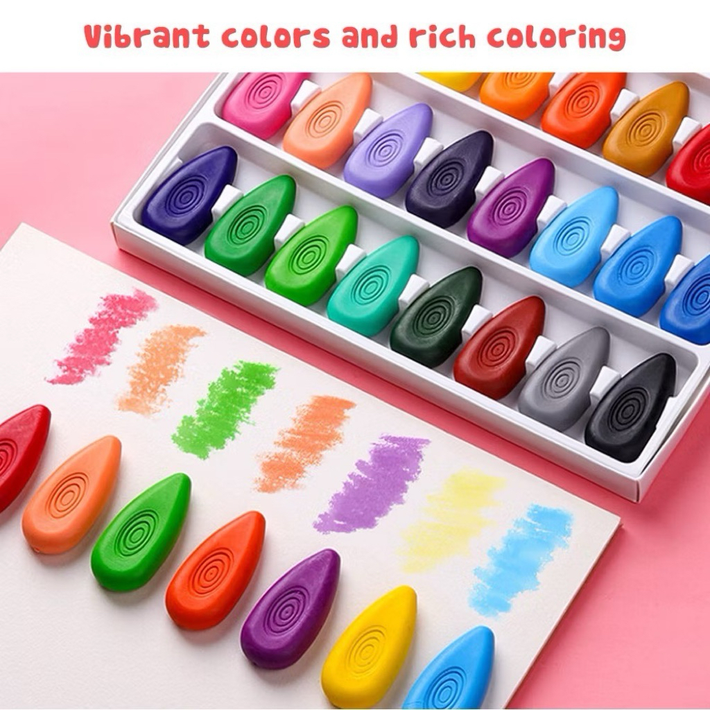 12/24Pcs Colors Water Drop Crayons Set For Kids Toddler Non-Toxic ...