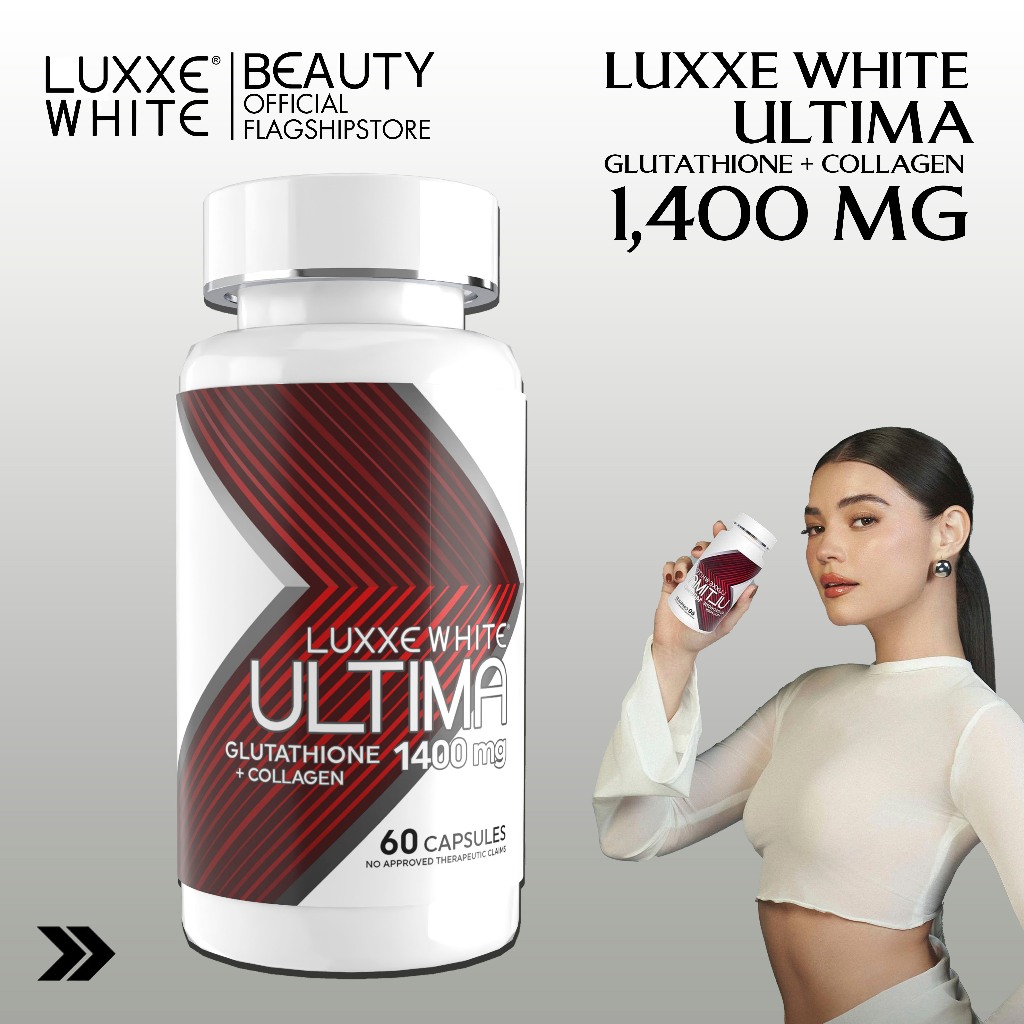 Luxxe White ULTIMA Glutathione Capsules, NIACINAMIDE, COLLAGEN,SKIN  WHITENING, FDA APROVED | Shopee Philippines