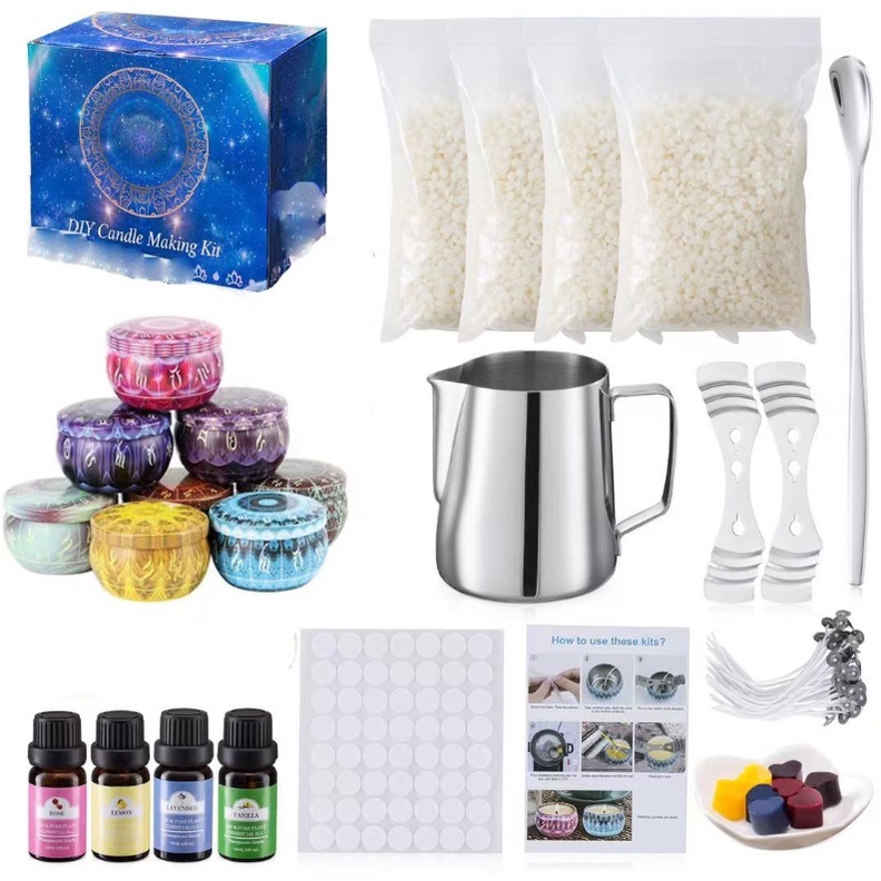 Aromatherapy Candle Making Kit Complete Set DIY Soy Wax Handmade ...