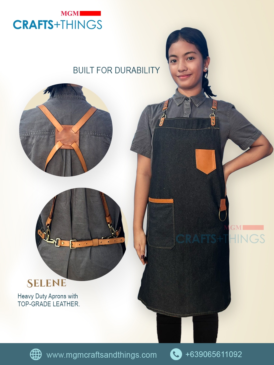 Selene Leather Strap Apron | Shopee Philippines