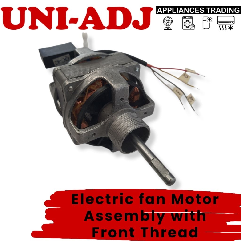 Electric Fan Motor Assembly with Front Thread - Spare Parts Only ...