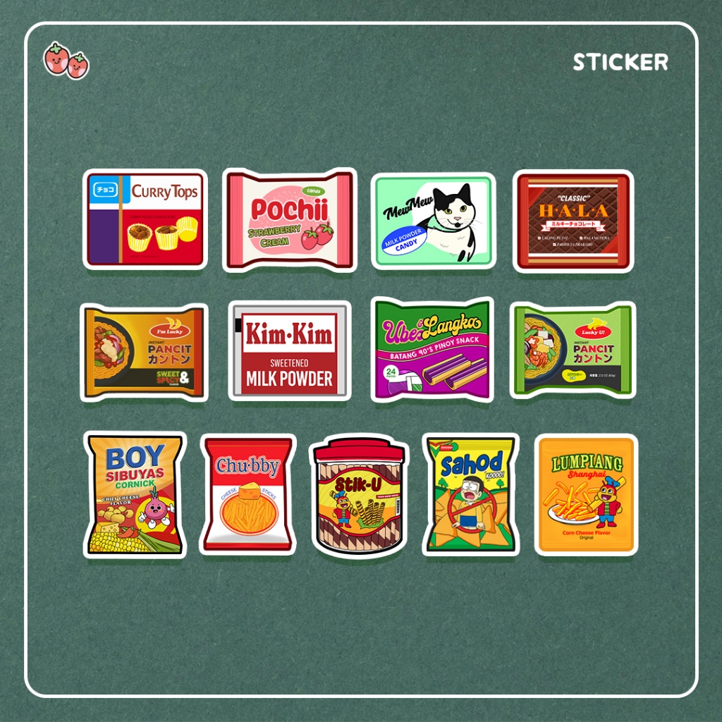 28 Filipino Snack Stickers | Shopee Philippines