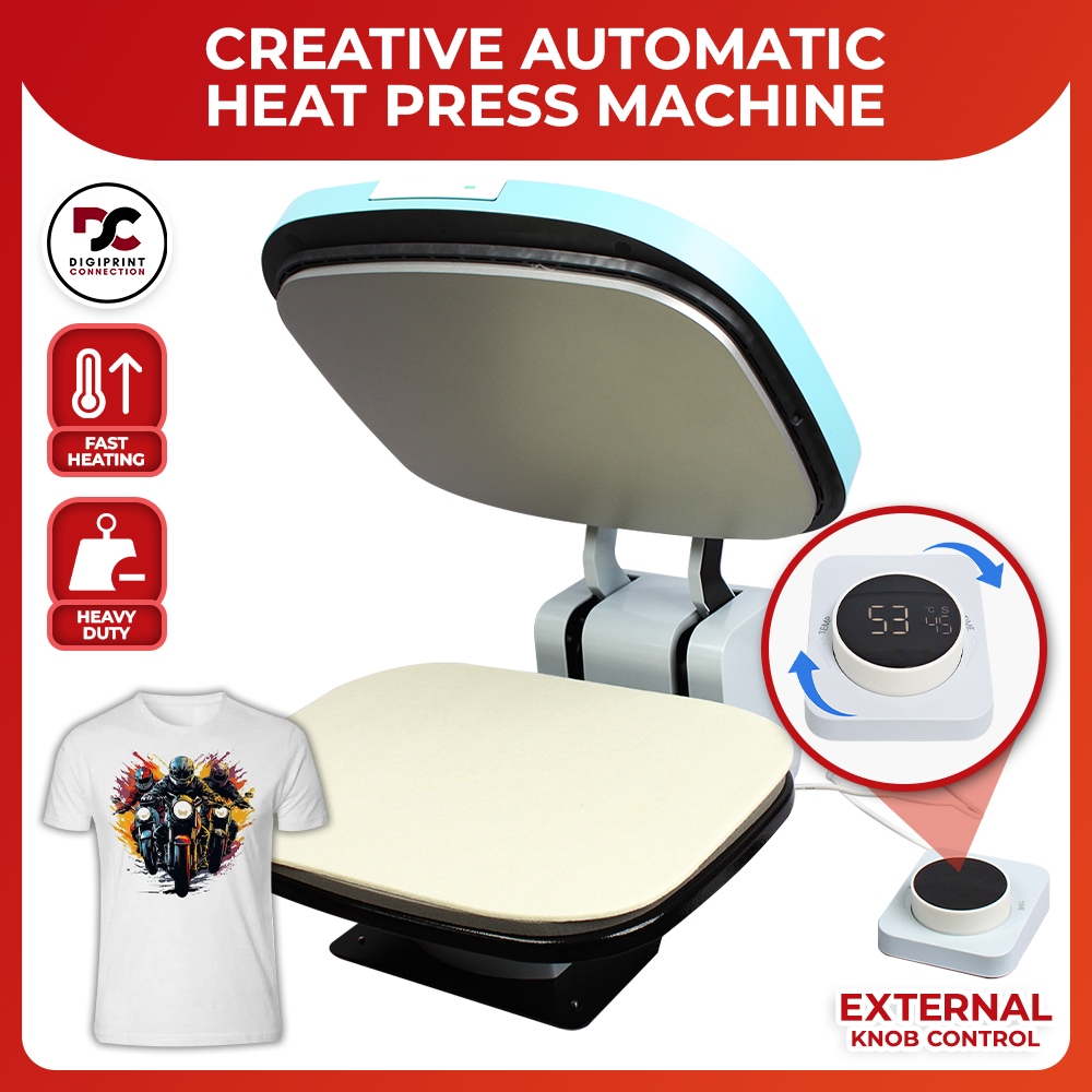 NEW Creative Automatic Heat Press Machine | Auto Open Heat Transfer ...