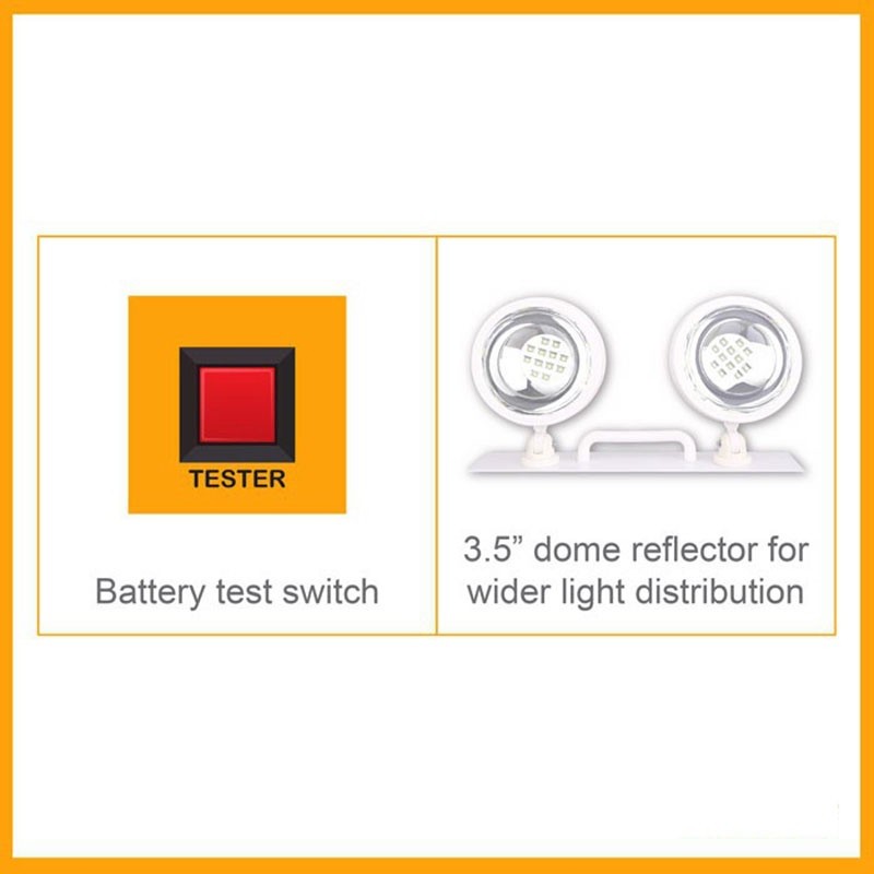 FIREFLY FEL201 Rechargeable LED Twin Head Emergency Light FEL-201L ...