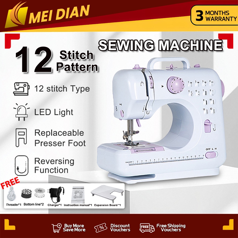 【COD】Sewing Machine Portable 12 Stitches Multifunction Home Mini ...