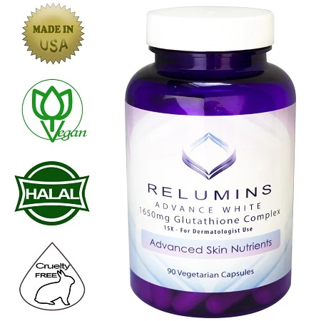 Relumins Advanced White 1650mg Glutathione Complex - 15X Dermatologist Formula