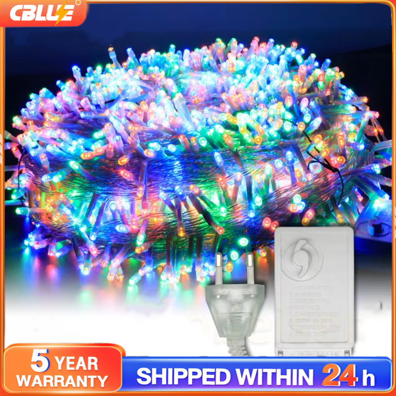 CBLUE LED Christmas String Lights 8 Modes With End Connector High ...