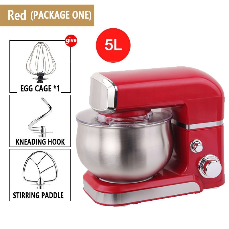 1200W Stand Mixer Bake Kitchen Assist Fully Automatic Food Mixer 304  Stainless Steel Bowl