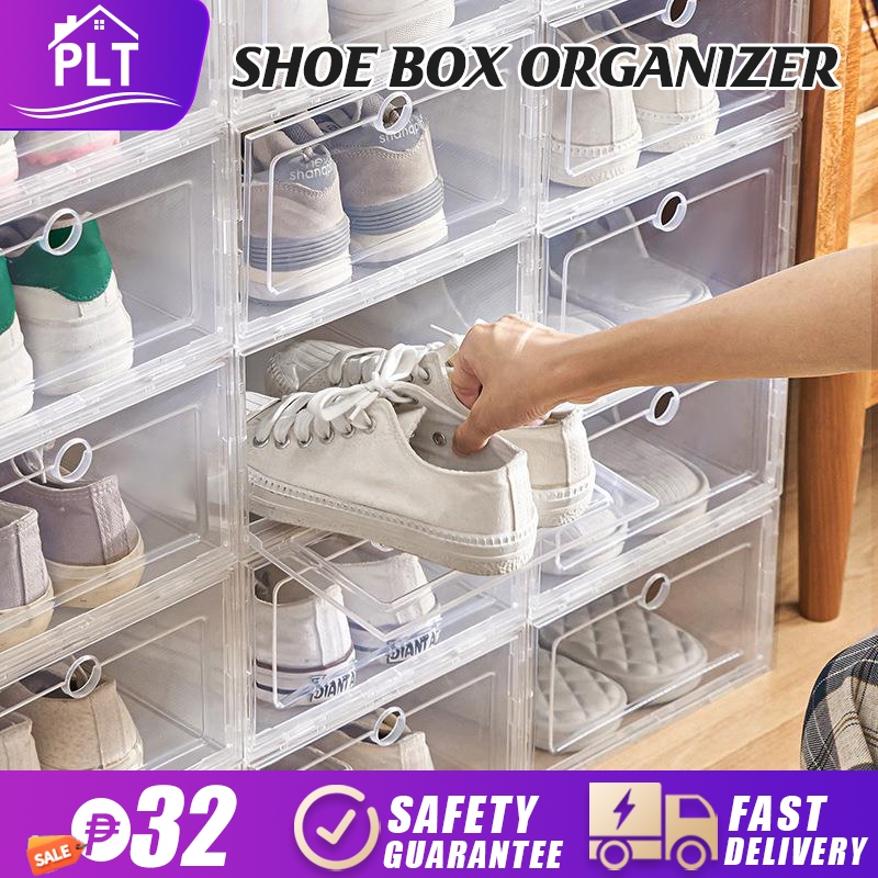 Shoe Organizer Rack Colorful Foldable Hard Plastic Shoe Rack Shoe Box ...