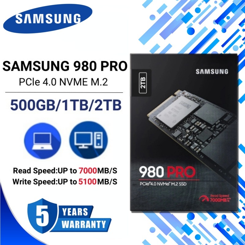 SAMSUNG 980 PRO SSD PCIe NVMe SSD 500GB 1TB 2TB Internal Solid  State Drive
