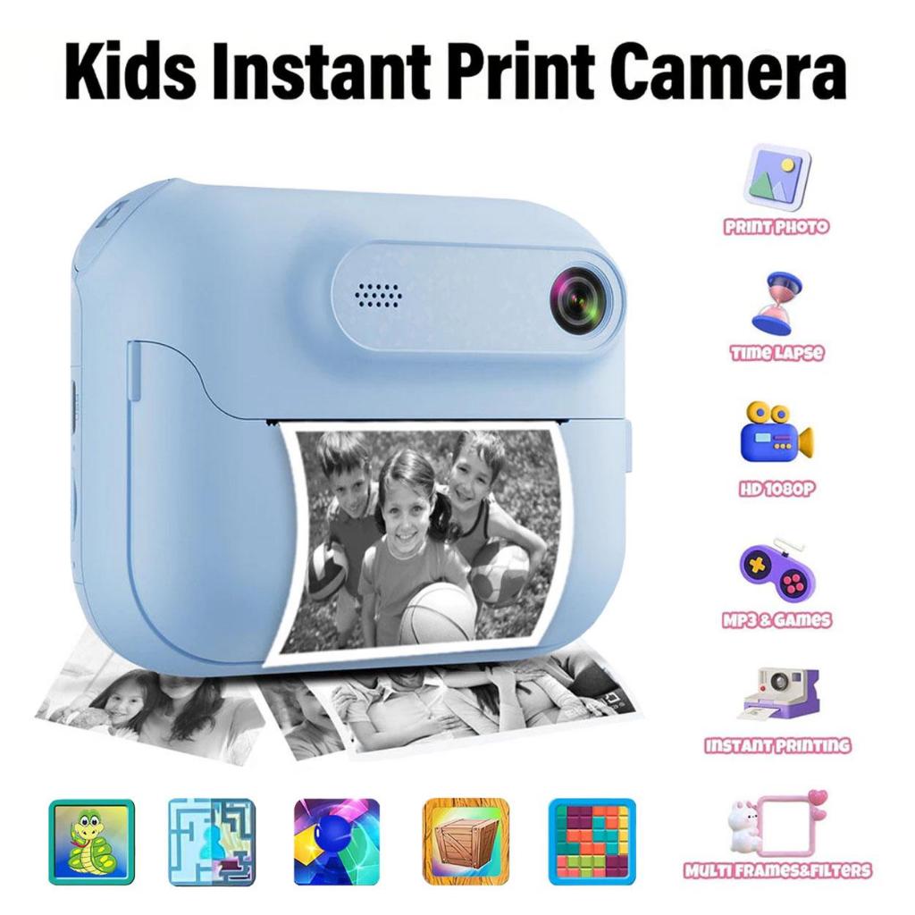 Kids Instant Printing Camera Wireless Digital Camera Printing Bluetooth ...