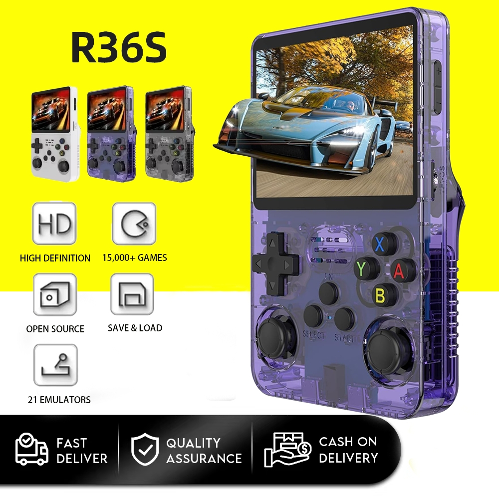 In stock R36S Handheld Game Console Portable Gaming 3.5inch Screen ...