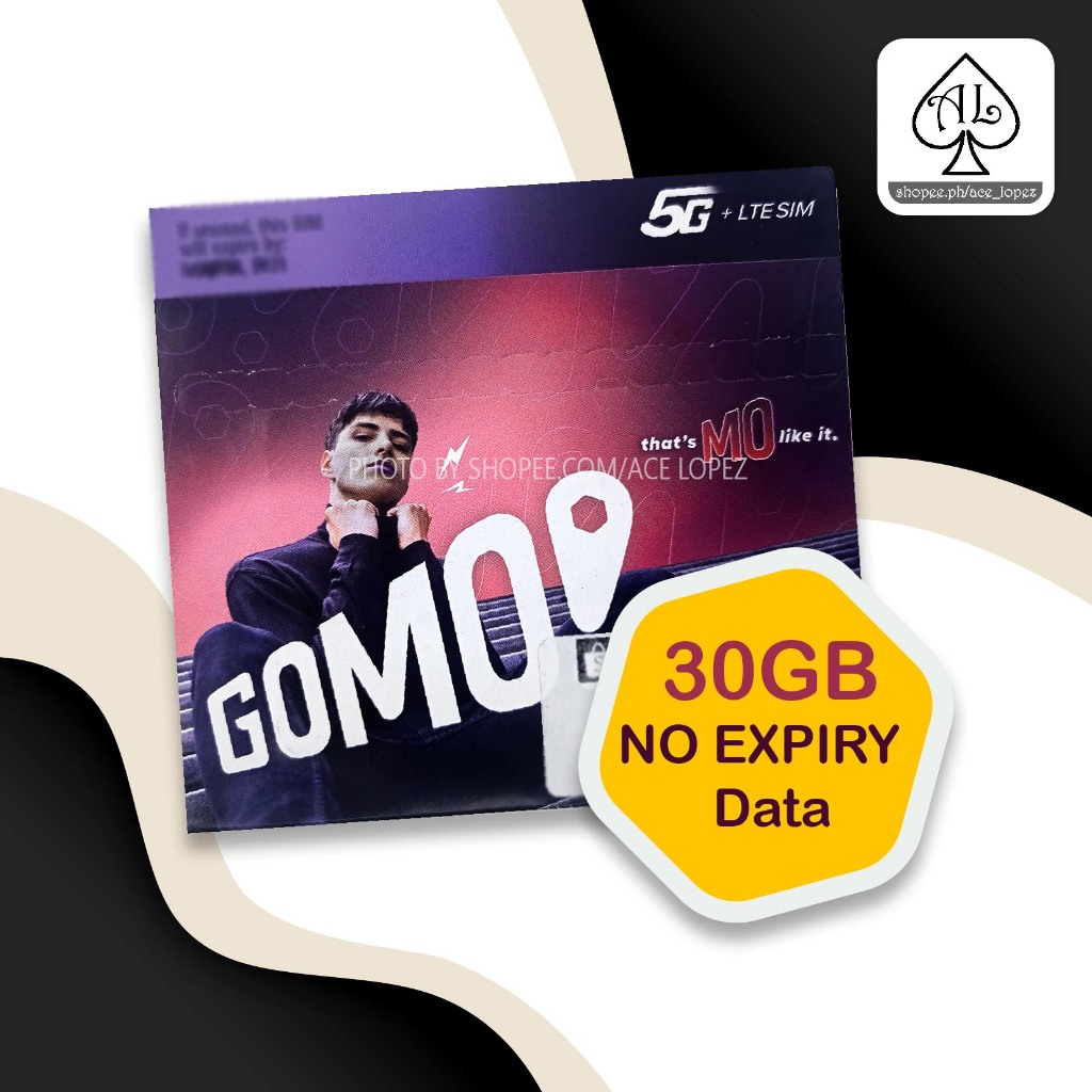 Gomo Sim with 30GB Data No Expiry als21207 | Shopee Philippines