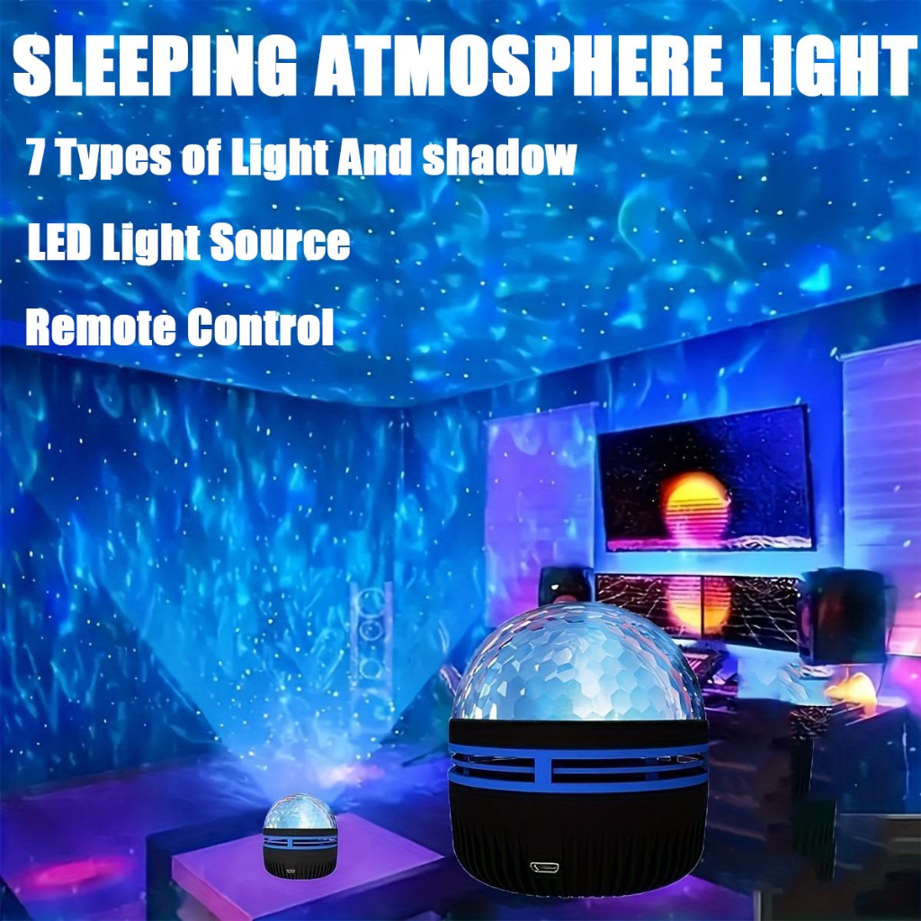 Starry Sky Lamp Bedroom Projection Lamp Bedhead Romantic Nightlight ...