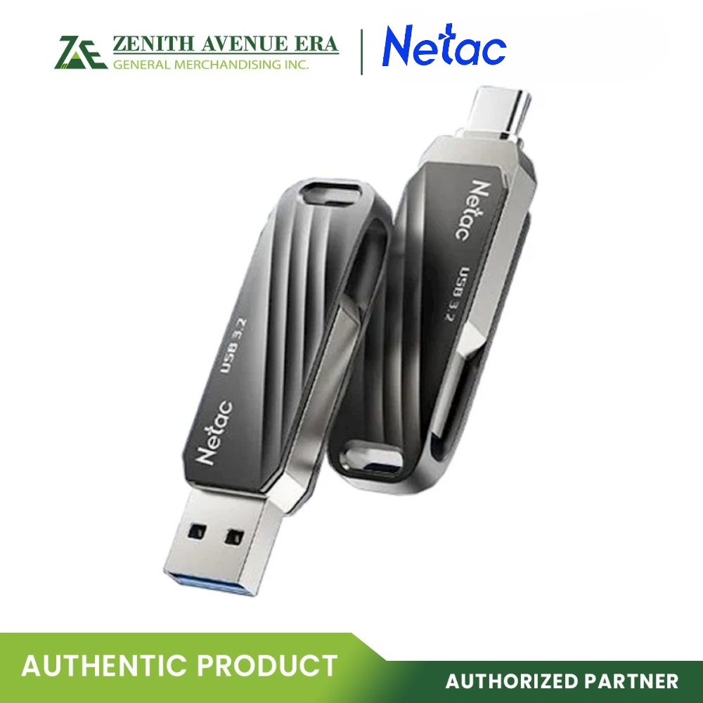 Netac NT03US11C-064G-32BK US11 64GB/128GB USB3.2 Type C Dual Flash ...