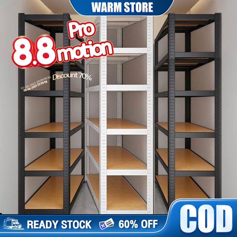 6 Layer Metal Rack Boltless Steel Rack Organizer Adjustable Stainless ...
