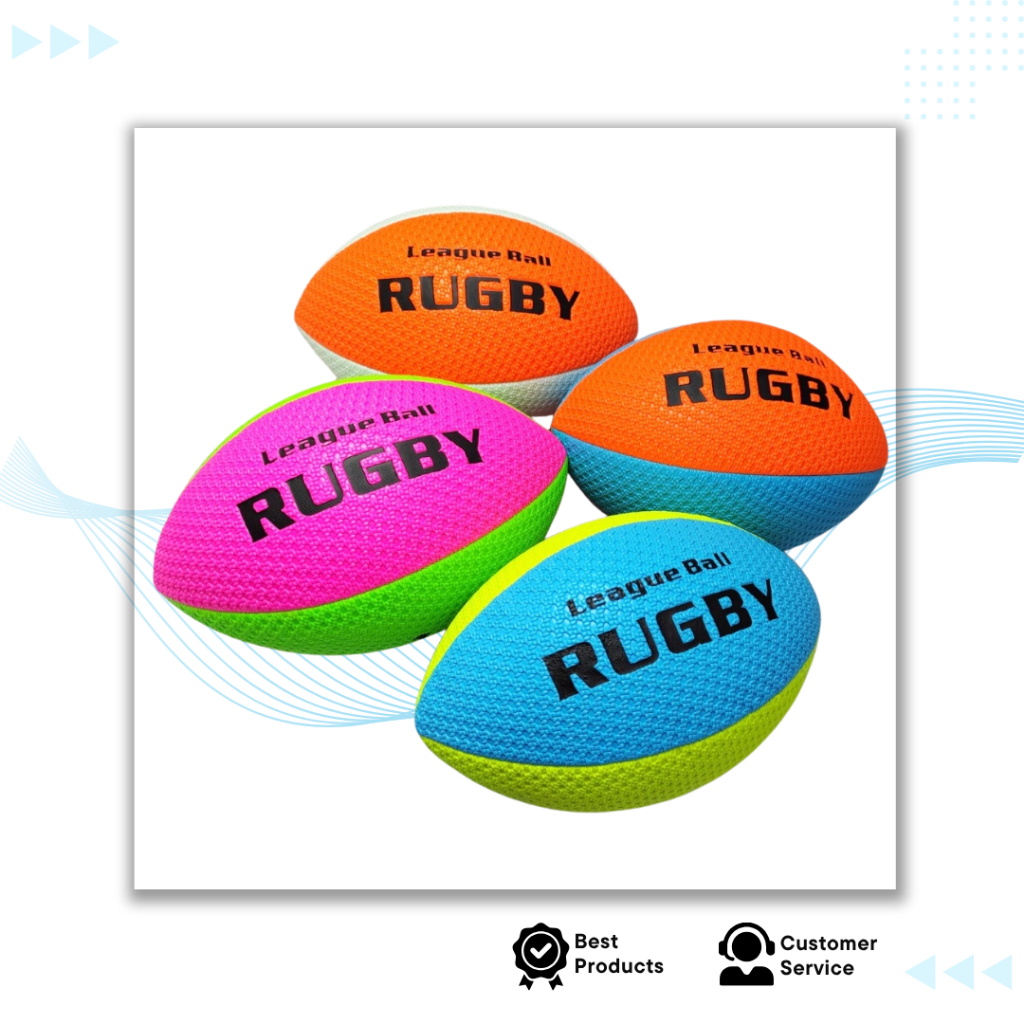 Rugby Ball Mix Colours Small, Medium, Large Durable and Fun for All ...