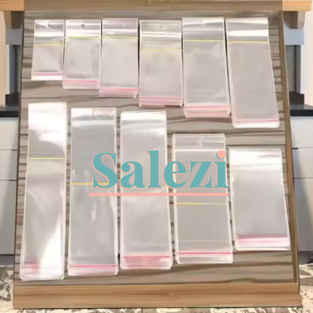 Clear OPP Plastic Packaging Transparent Bags with Adhesive Strips in ...
