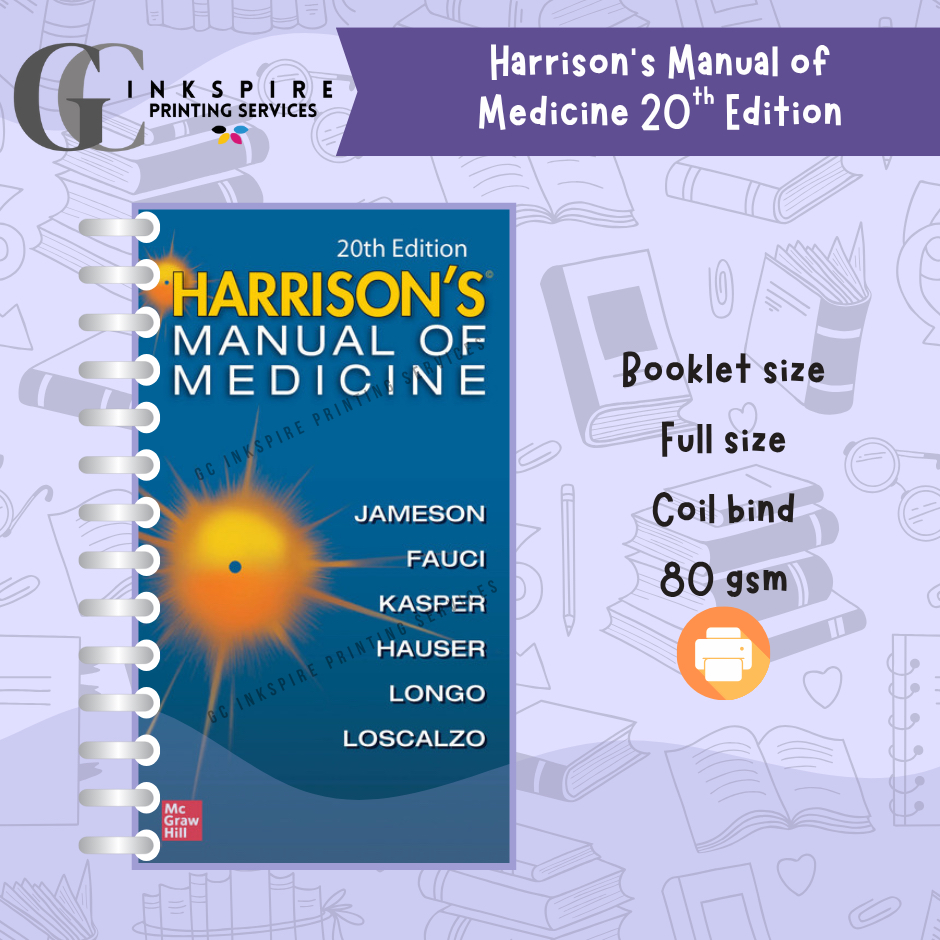 Harrison’s Manual of Medicine 20th Edition | Shopee Philippines