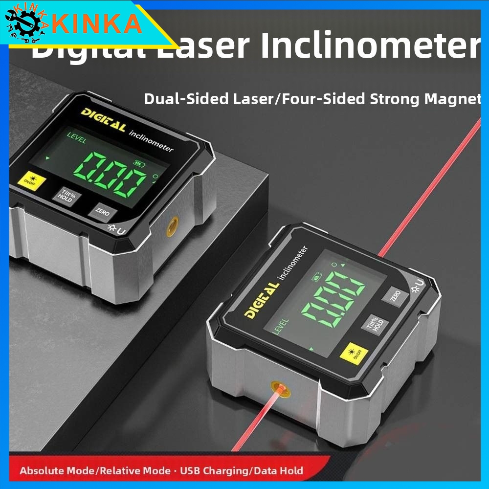 Mini 360° Digital Level Angle Gauge Inclinometer Magnetic Base ...